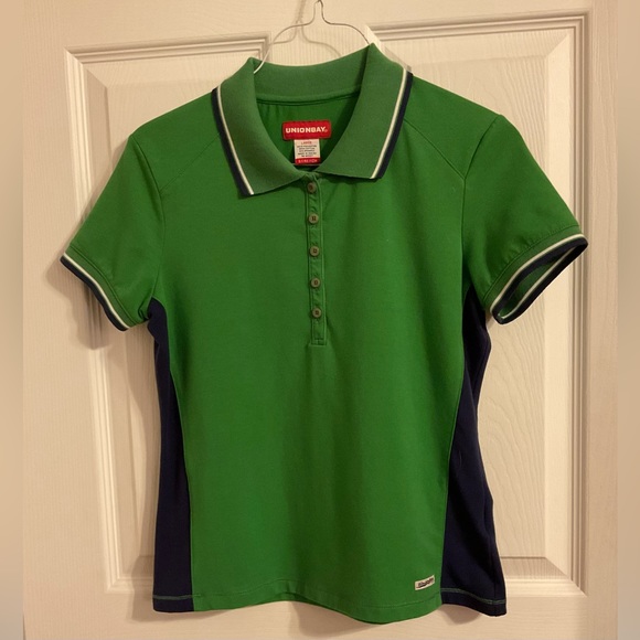 UNIONBAY Tops - Navy and green polo M
